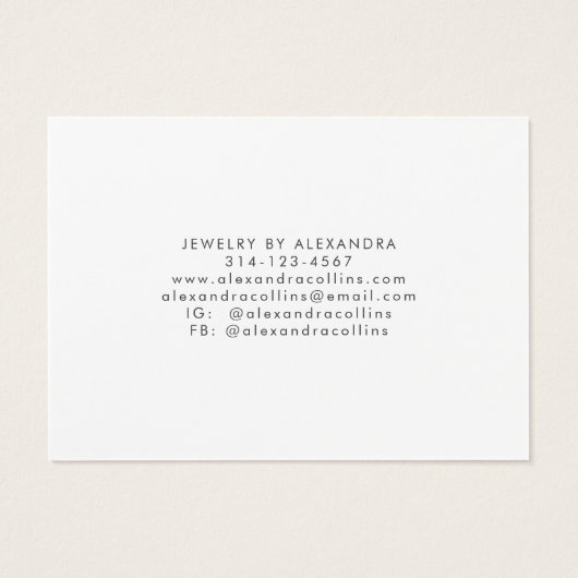 Black Line Art Bauble Festive Hairclip Display (Rückseite)