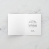 Black Line Floral Vielen Dank für Ihre Grußkarte Karte (Innenseite)
