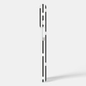 Black Line Geometric Pattern Case-Mate iPhone Hülle (Rückseite / Links)