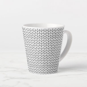 BLACK LINE KNIT Latte Tasse