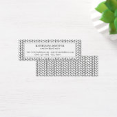 BLACK LINE STRICK Mini Business Card (Schreibtisch)