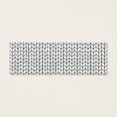 BLACK LINE STRICK Mini Business Card II (Rückseite)