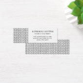 BLACK LINE STRICK Mini Business Card II (Schreibtisch)