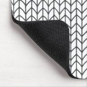 BLACK LINE STRICK Mouse Pad Mousepad (Ecke)