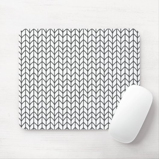 BLACK LINE STRICK Mouse Pad Mousepad (Mit Mouse)