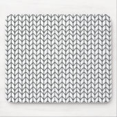 BLACK LINE STRICK Mouse Pad Mousepad (Vorne)