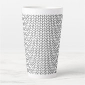 BLACK LINE STRICK Tall Latte Tasse (Vorderseite)