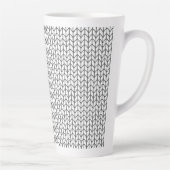 BLACK LINE STRICK Tall Latte Tasse (Rechts)