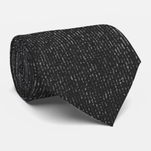 Black Linen Texture Neck Tie Krawatte