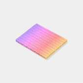 Black Lines Glittery PInk Lila Ombre Girly Post-it Klebezettel (angewinkelt)