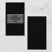 Black Lines Redact Conspiracy Theory Government Visitenkarte (Vorne/Hinten)