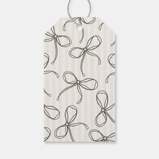 Black Lingerie Dusche Bachelorette Bridal Favor Geschenkanhänger (Rückseite)