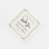 Black Lingerie Dusche Bachelorette Tischdekor Serviette (Ecke)