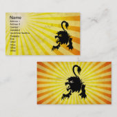 Black Lion, Leo Visitenkarte (Vorne/Hinten)