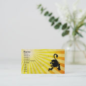 Black Lion, Leo Visitenkarte (Stehend Vorderseite)