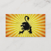 Black Lion, Leo Visitenkarte (Rückseite)