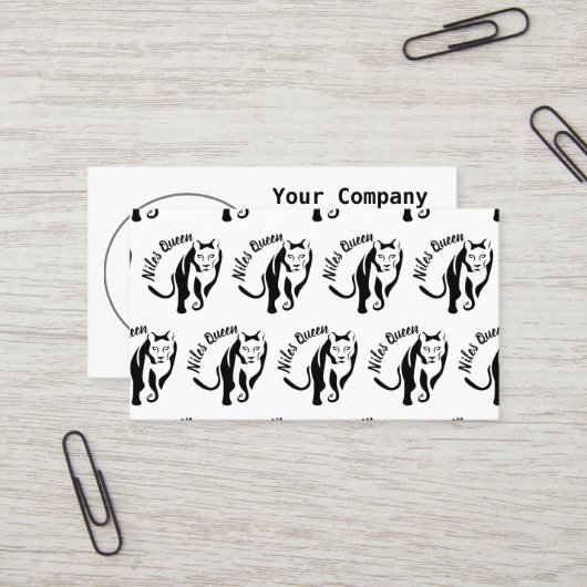 Black Lioness Queen of the Huntress Visitenkarte (Vorderseite/Rückseite Beispiel)