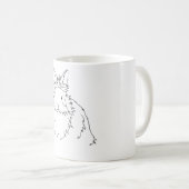 Black Lionhead Rabbit-Geschenk Kaffeetasse (VorderseiteRechts)
