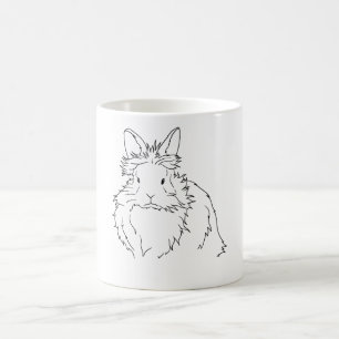 Black Lionhead Rabbit-Geschenk Kaffeetasse