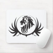 Black Lions Head Mousepad (Mit Mouse)
