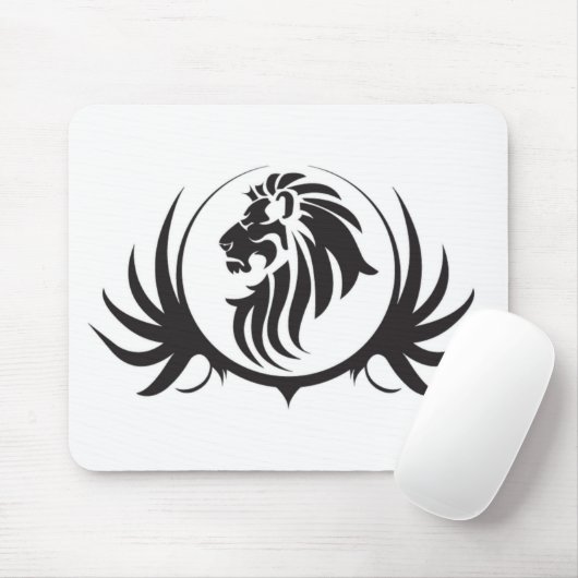 Black Lions Head Mousepad (Mit Mouse)