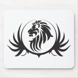 Black Lions Head Mousepad
