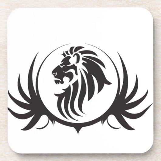 Black Lions Head Untersetzer (Vorderseite)
