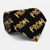 Black Liquid Gold Promposal Prom Neck Tie Krawatte (Gerollt)