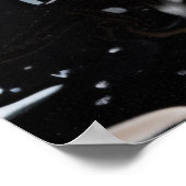 Black Liquid Harmony Poster (Ecke)