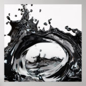 Black Liquid Harmony Poster (Vorne)