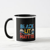 Black Lit Matters | Bold Afrocentric Literary  Tasse (Links)