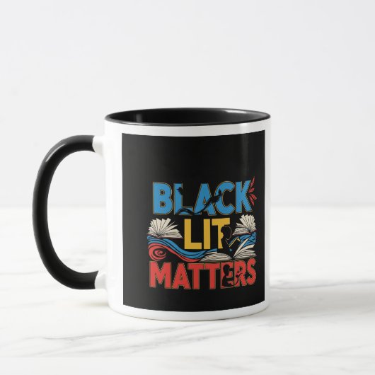 Black Lit Matters | Bold Afrocentric Literary Tasse (Links)