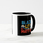 Black Lit Matters | Bold Afrocentric Literary  Tasse (VorderseiteRechts)
