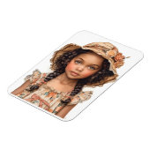 Black Little Girl Magnet (Linke Seite)
