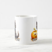 Black Little Kitten | Frohe Halloween Kaffeetasse (Mittel)