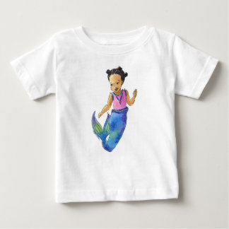 Black Little Mermaid Kleinkind T - Shirt