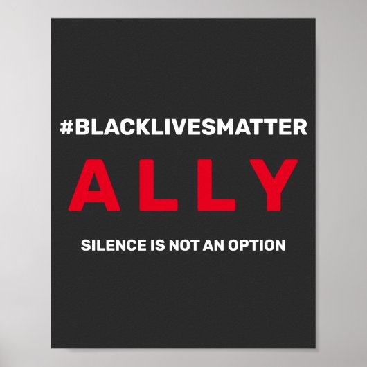 Black Live Materie Ally Poster (Vorne)