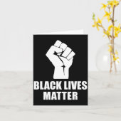 Black Lives Blm Human Rights Black History Month Karte (Gelbe Blume)