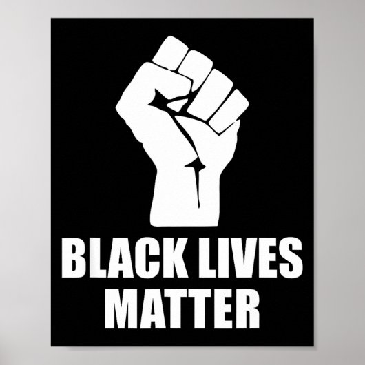 Black Lives Blm Human Rights Black History Month  Poster (Vorne)