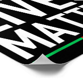 Black Lives Blm Human Rights Black History Month  Poster (Ecke)