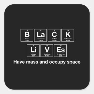 Black Lives - Chemische Symbole Glossy Stickers