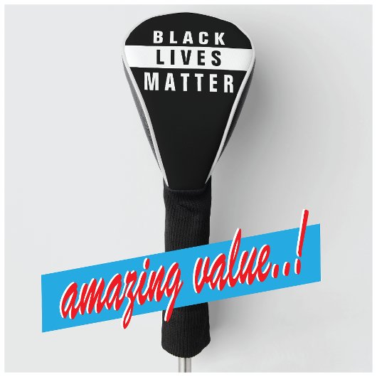Black Lives Match Golf Head Cover Headcover