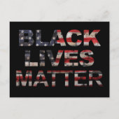 Black Lives Materie | Amerikanische Flagge Postkarte (Vorderseite)