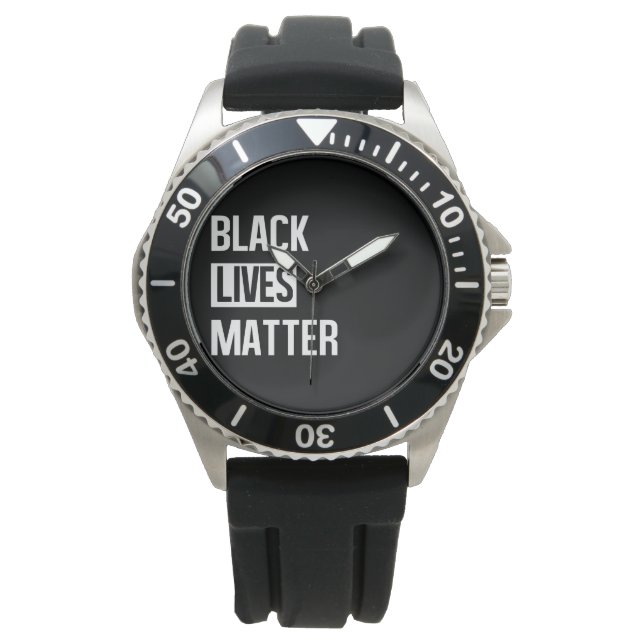 Black Lives Materie Armbanduhr (Vorderseite)