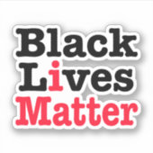 Black Lives Materie Aufkleber (Vorderseite)