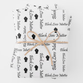 Black Lives Materie BLM Afro American Protest Geschenkpapier Set (Beispiel)