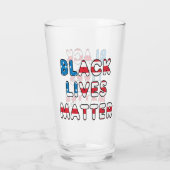 Black Lives Materie BLM Glas (Rückseite)