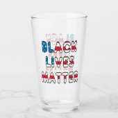 Black Lives Materie BLM Glas (Vorderseite)