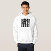 Black Lives Materie BLM in Square Pattern Hoodie (Vorne ganz)