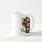 Black Lives Materie BLM Kaffeetasse (VorderseiteRechts)